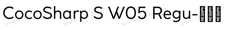 CocoSharp S W05 Regu字体转换